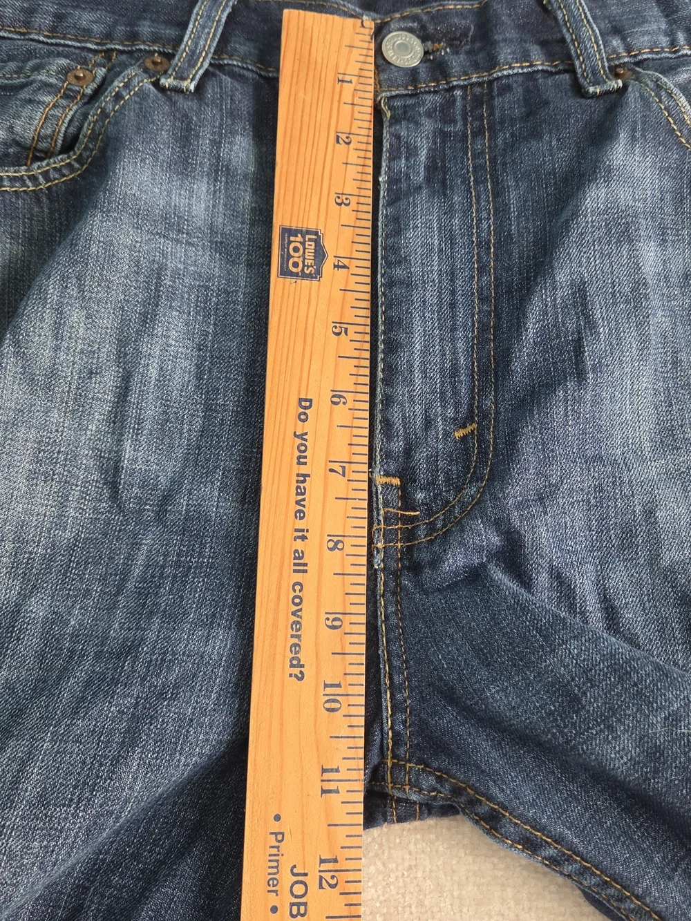Levi's 514 Straight Fit Jeans Men's 36x34 Dark Wash WaterLess Stretch Denim Blue